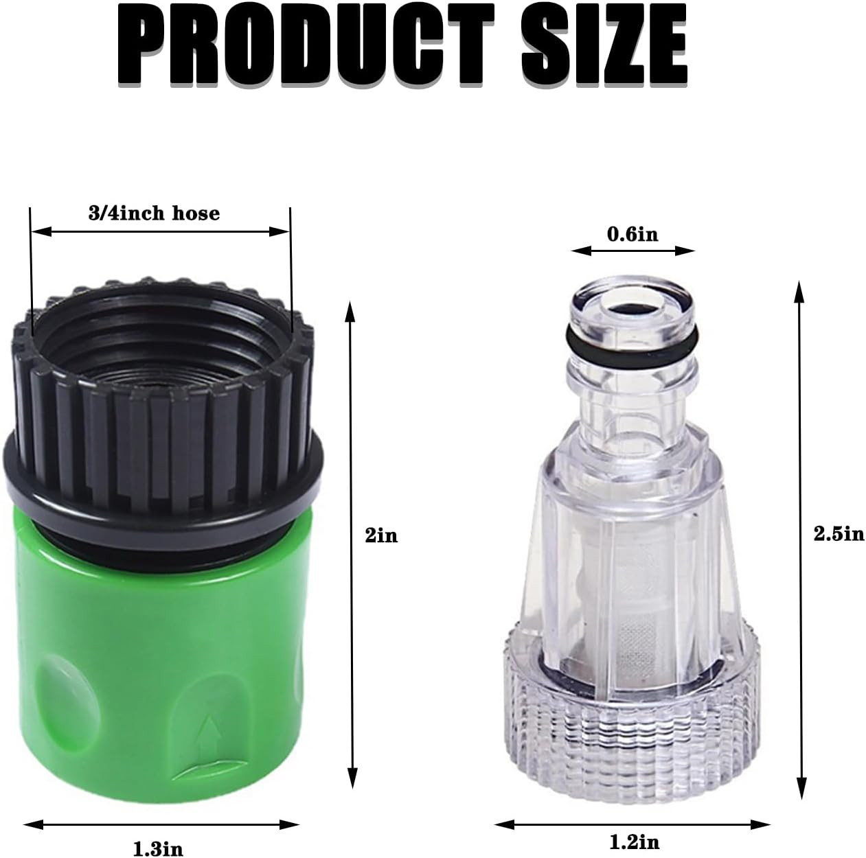 3/4 Inch Pressure Washer Garden Hose Adapter,Compatible with PW909103K Replace