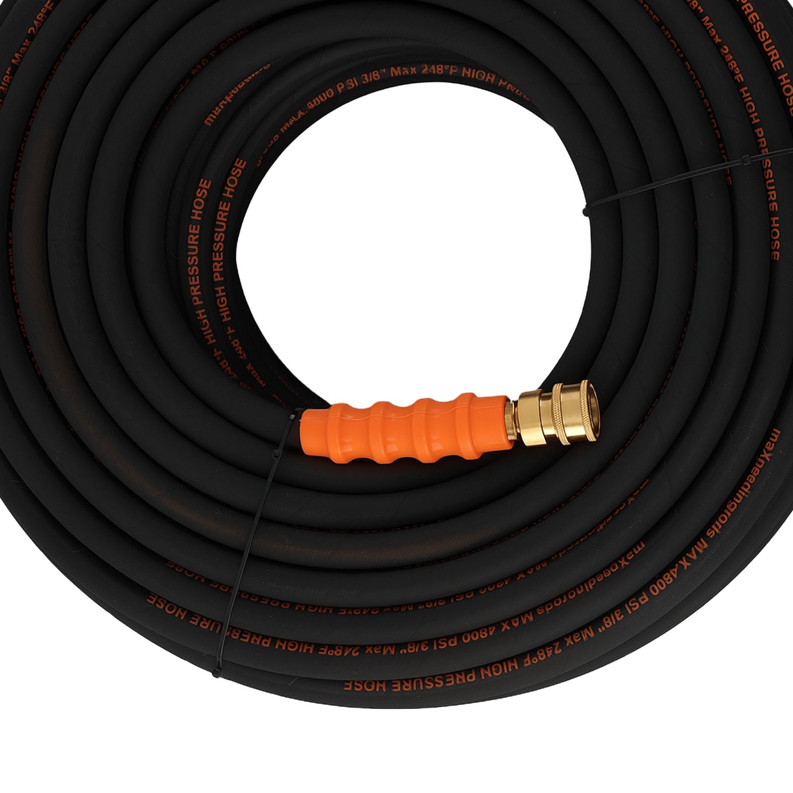 200FT 3/8″ Pressure Washer Hose 4800PSI Kink Resistant M22-14mm to 3/8″