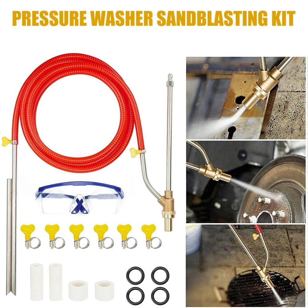 Sand Blaster Wet High Pressure Washer Gun Sandblasting Water Gun Washing Clean