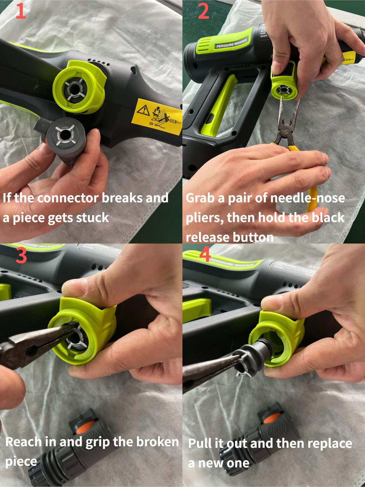 1200PSI Cordless Pressure Washer 2 Batteries – Brushless Cordless Power Washe…