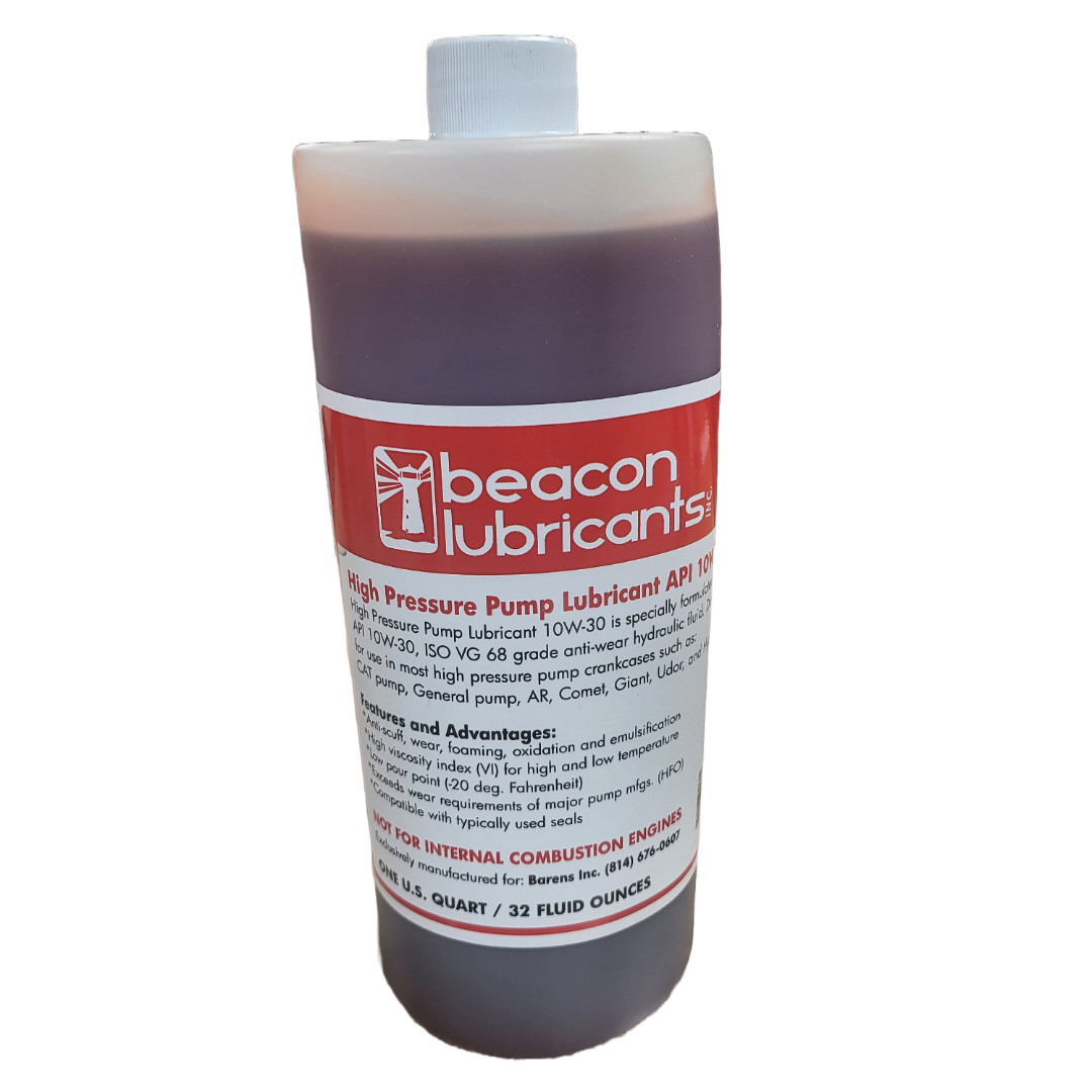 Beacon Lubricants Pump Lube, Case of 12 Quarts, API 10W-30