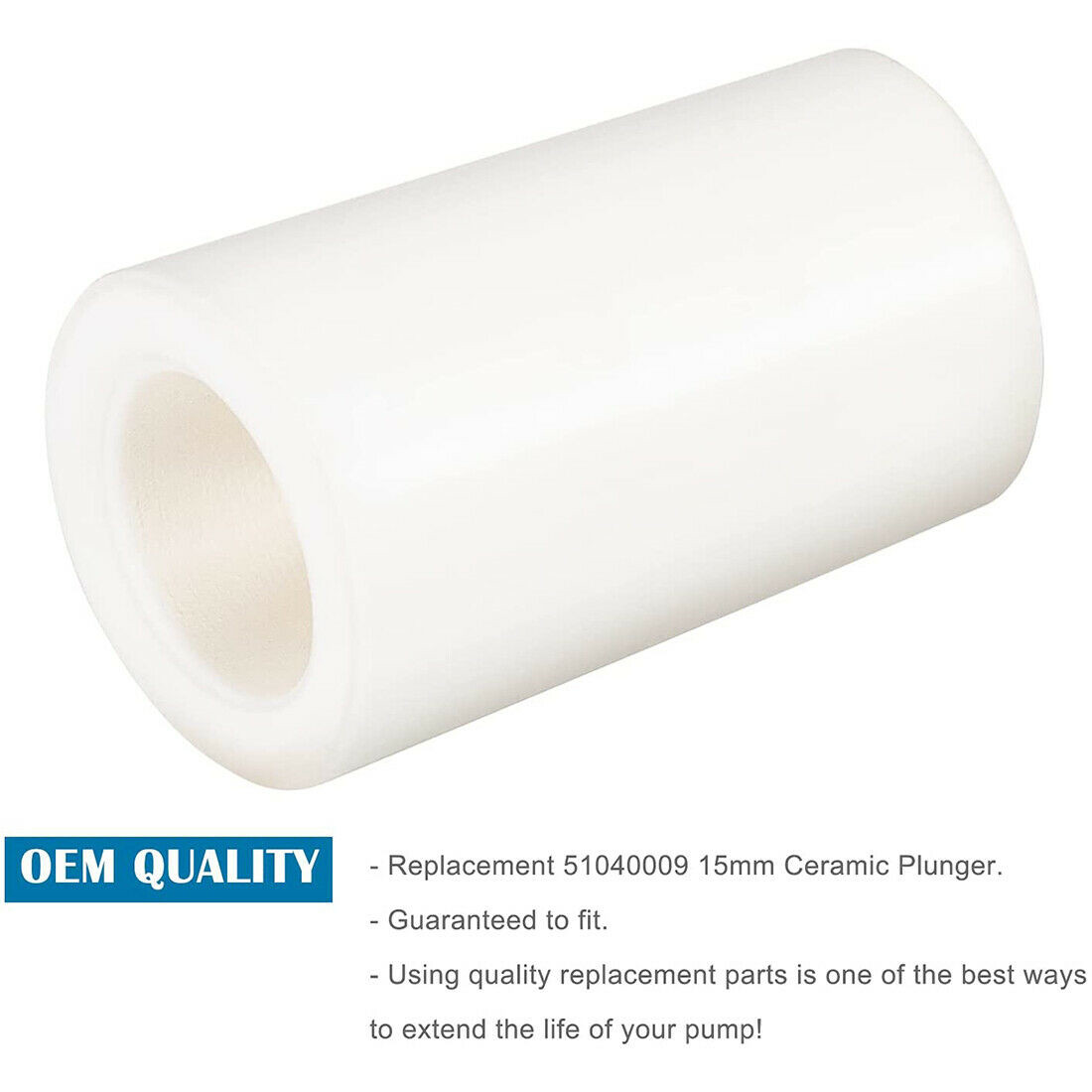 51040009 Ceramic Piston General Pump Interpump for TP Pump Plunger 25x9x15mm