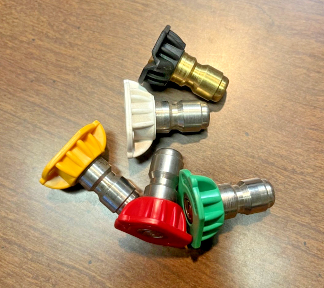 Pressure Washer #5.5 Orifice Size Multi-Pattern Gun Nozzle Tips (5) Pack RYGWB