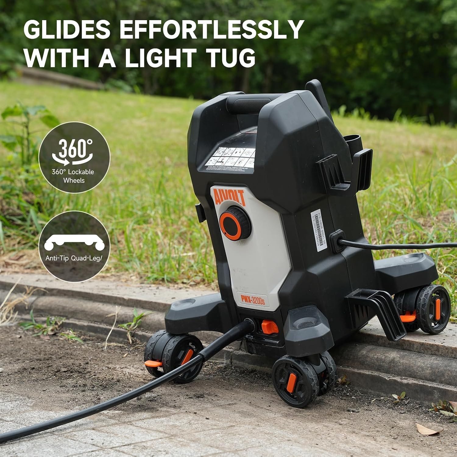 All-in-One Electric Pressure Washer 4800 PSI – 4 Quick-Connect Nozzles & Brushes