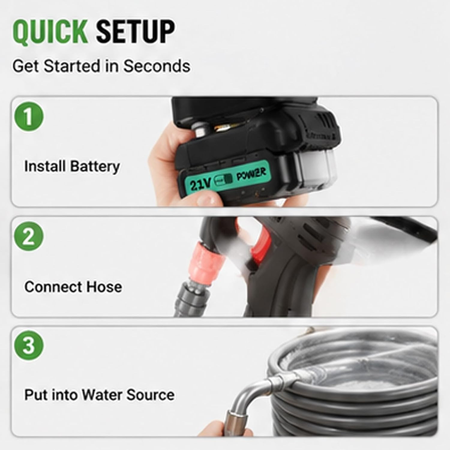 Cordless Portable Washer, Handheld Washer, Battery Operated Washer for Car Home