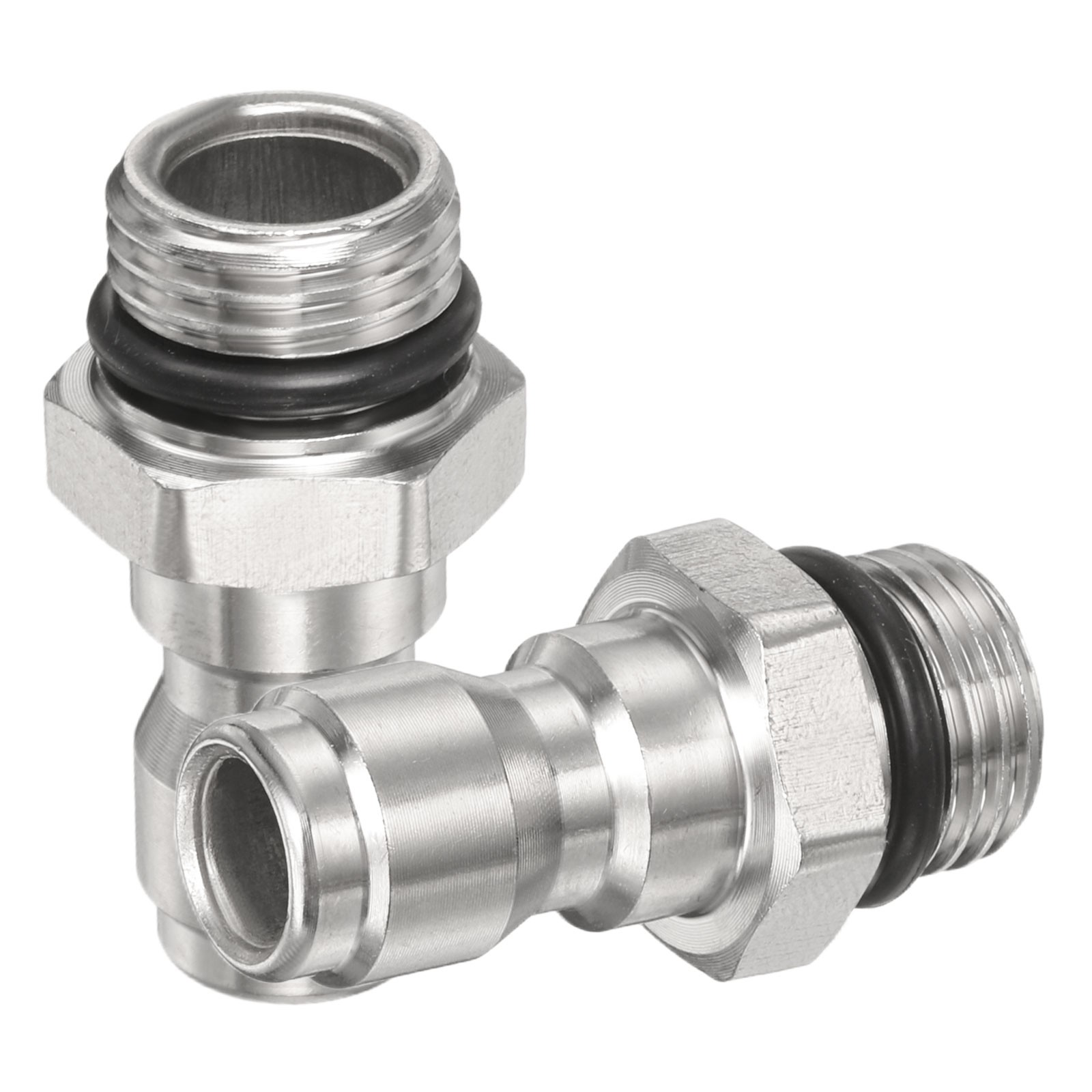 2Pcs Pressure Washer Adapter, 1/4″ Male Quick Plug to G1/4″ Male Short