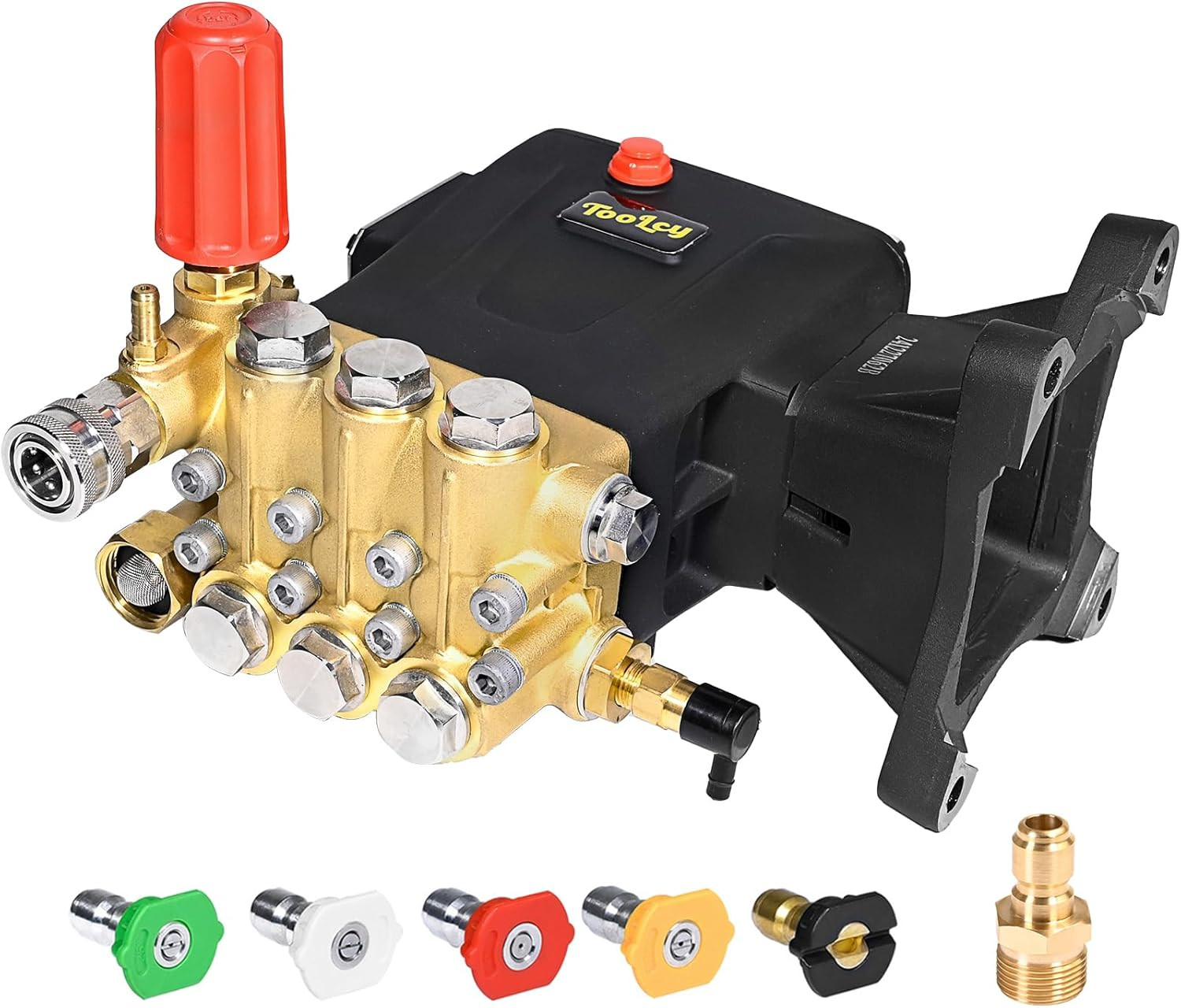 TOOLCY Pressure Washer Pump 3600-4400 PSI Max 4.4 GPM, 1 Inch Shaft Horizontal T