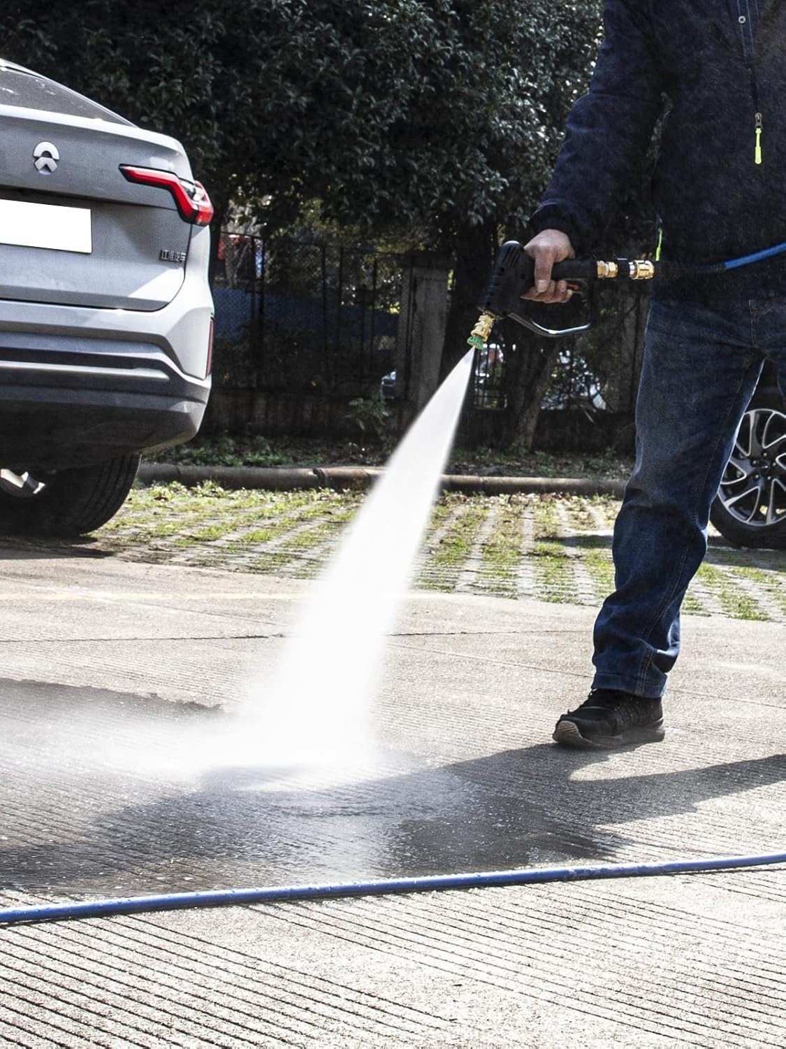 32ft Kink-Free Pressure Washer Extension Hose – Perfect for Car and Garden Wash