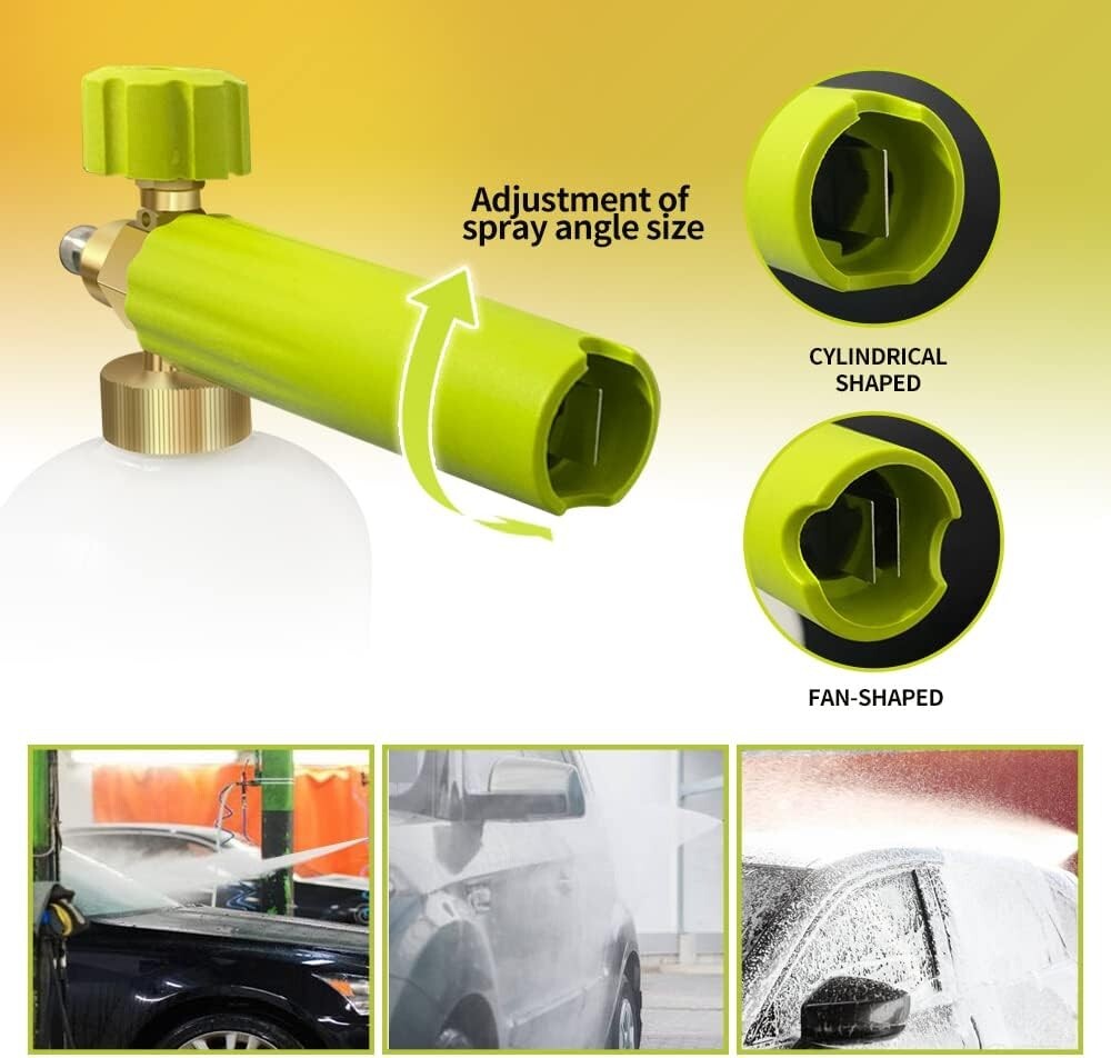 Power Pressure Washer Attachment Sprayer Dispenser Car Wash Soap Foam Blaster ys