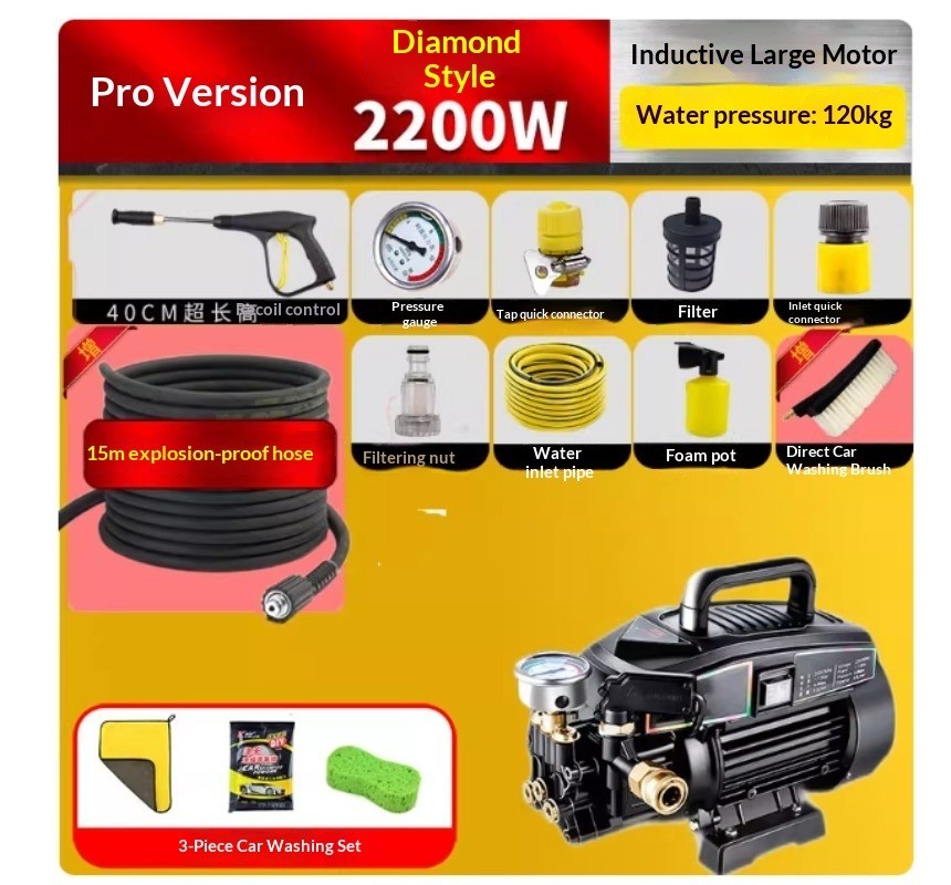 H9 High-Pressure Car Wash Machine Portable 220V Household Car Wash Wonder