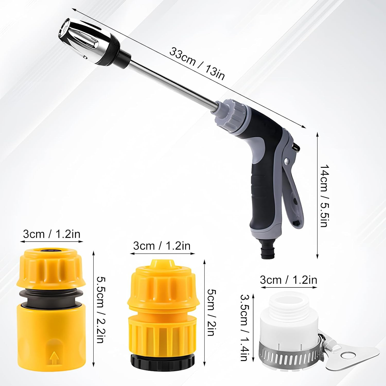 Pressure Washer, High Pressure Water Gun, Portable Washer for Car, Floor, Wall C