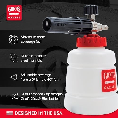 Griot’s Garage The BOSS for Car Washing and Detailing, Pressure Foam Cannon