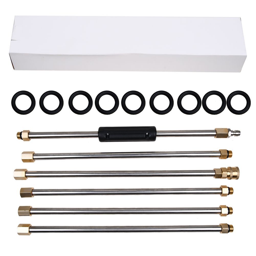 4000PSI High Pressure Washer Gun Extension Wand Spray Lance Nozzles Cleaner Tool