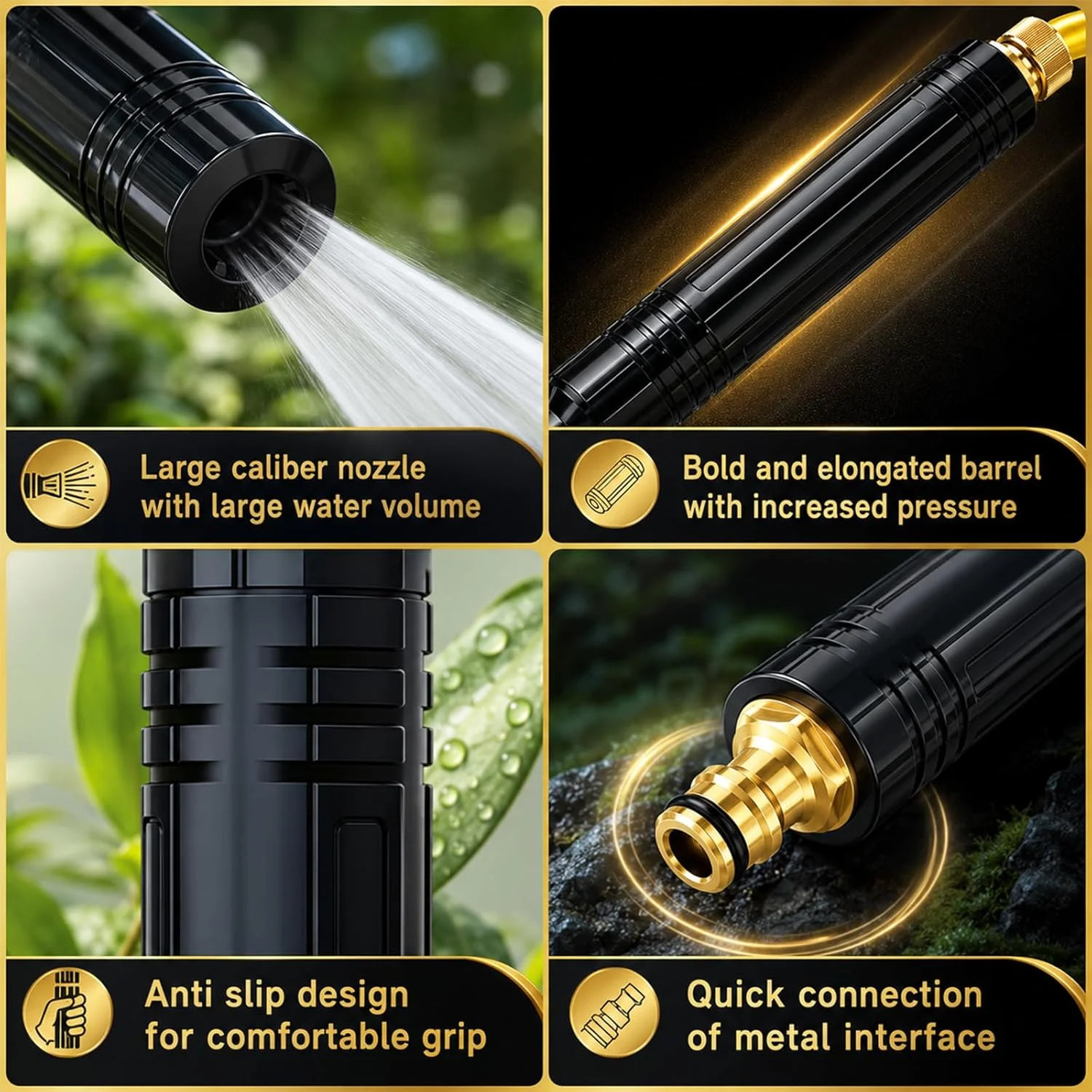 High Pressure Power Washer Nozzle with Connector Set, 2026 New Adjustable Home H