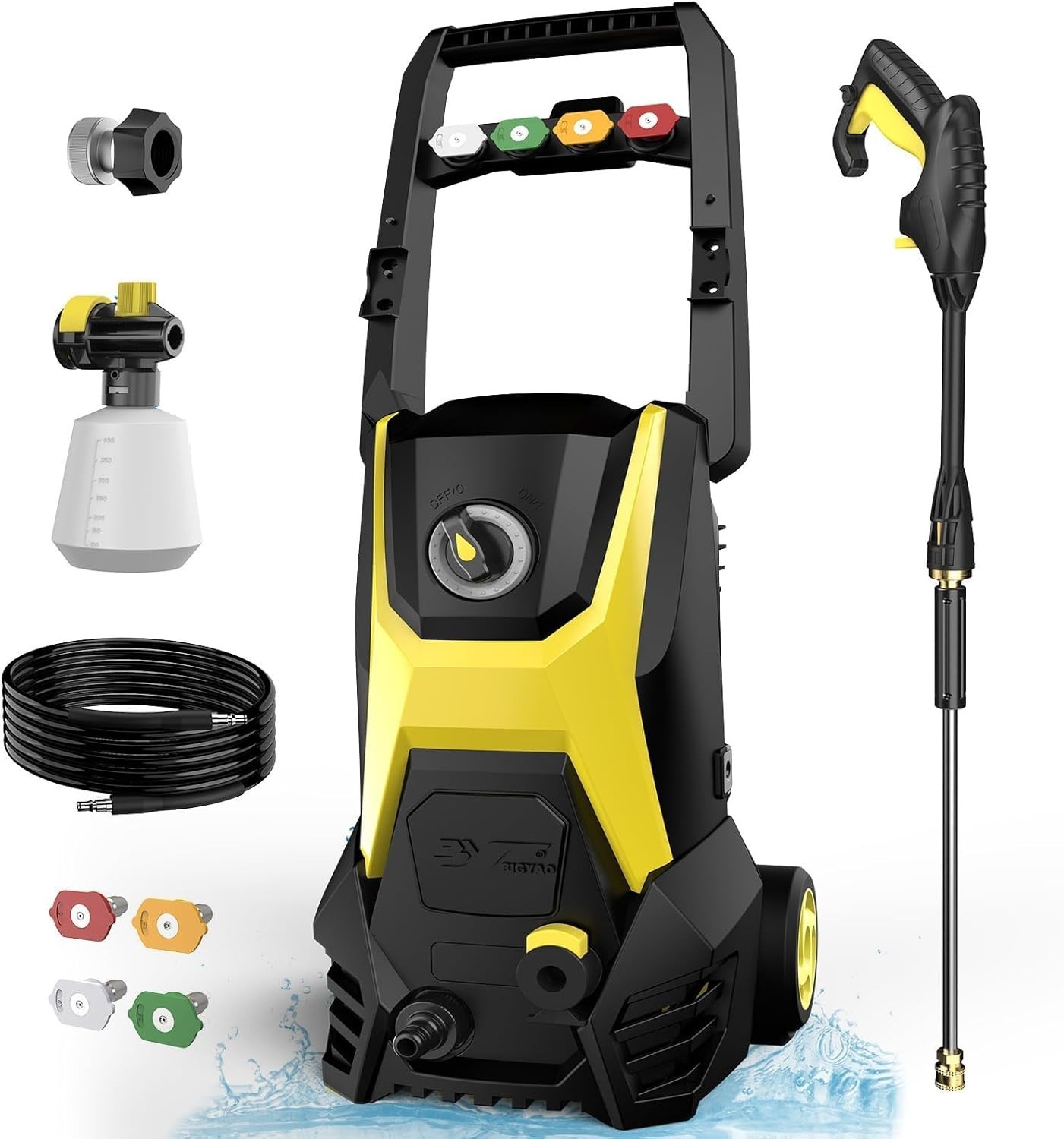 Electric Pressure Washer 4800 PSI 3.0 GPM Electric Power Washer with 4 Nozzles