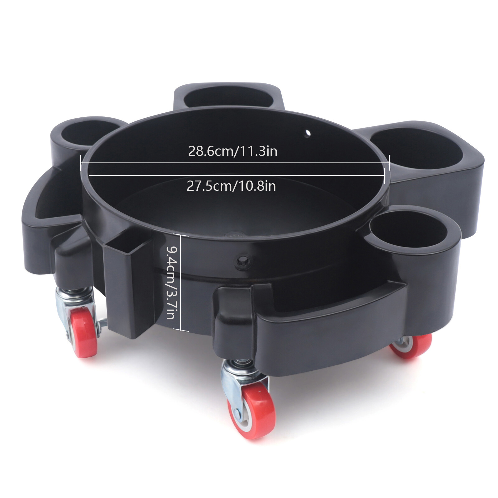 Bucket Dolly Car Wash Cleaning Trolly Mop Wash Drum Rolling Cart Heavy Duty
