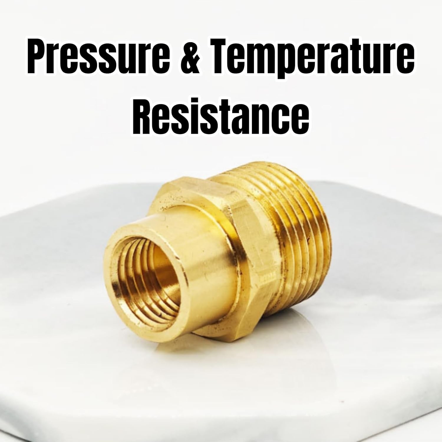 Selxran M14 Female to M22 Male Brass Hose Connector Adapter