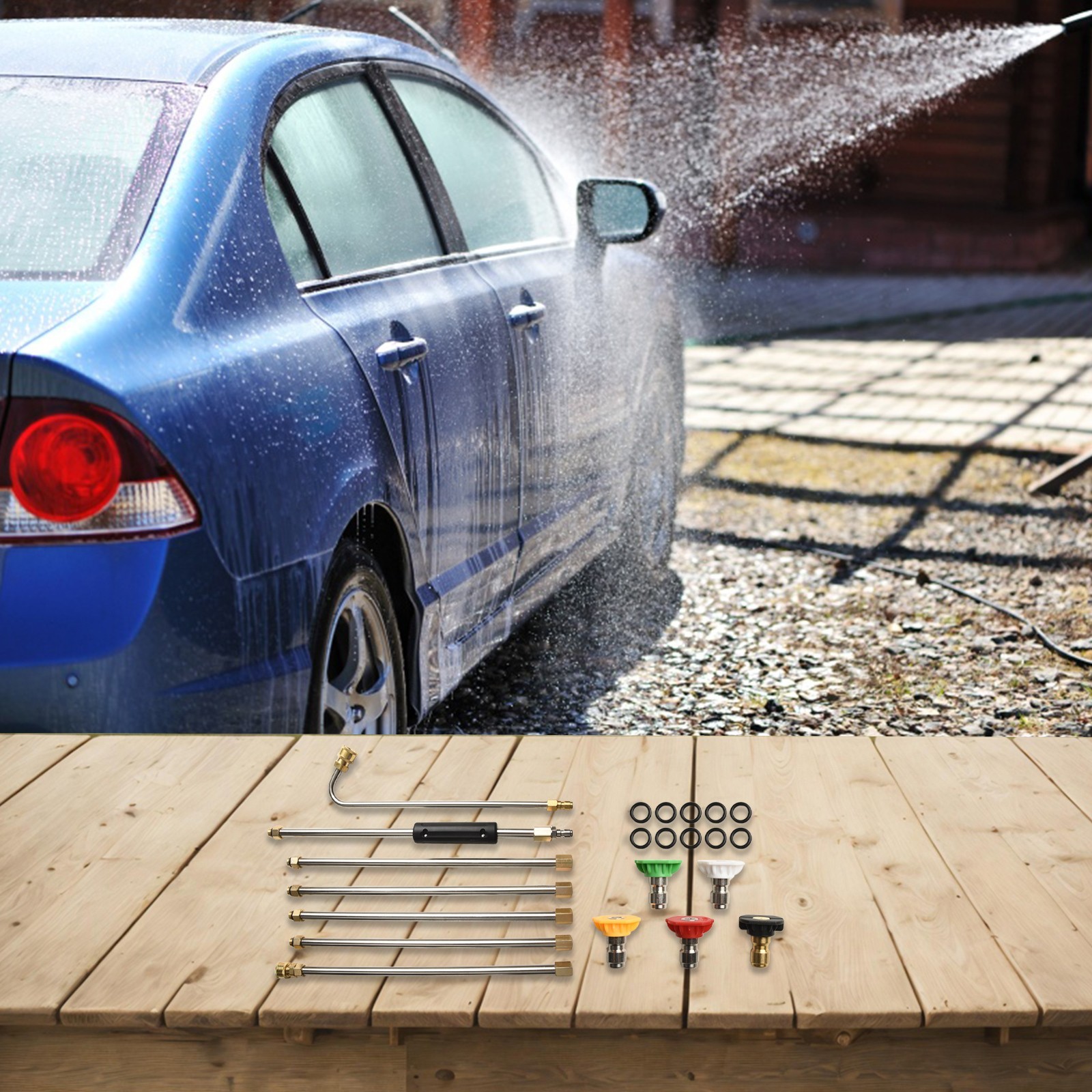 Powerful Pressure Washer Spray Wand Perfect for Cleaning Gutters and Roofs