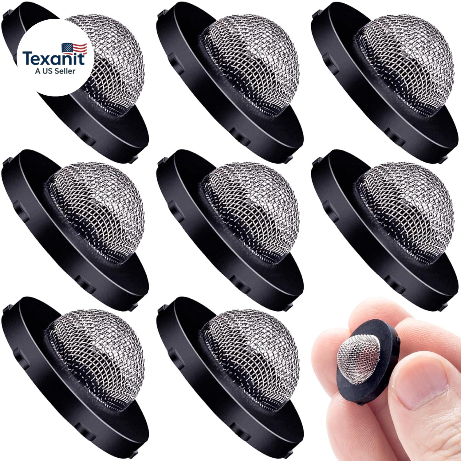 Hose Filter Washers Stainless Steel Hose Screen Inlet with Strainer Fittings Kit