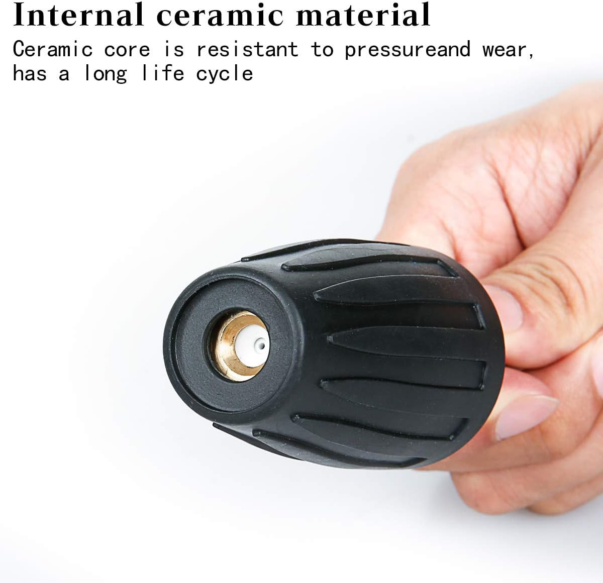 Pressure Washer Gutter Cleaner, Two Rotating Turbo Nozzles Attachment, 1/4 Inch