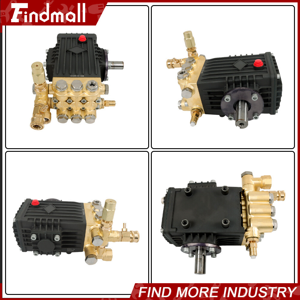Findmall Pressure Power Washer Pump 24mm Solid Shaft 3600 PSI 4.9GPM Belt Drive