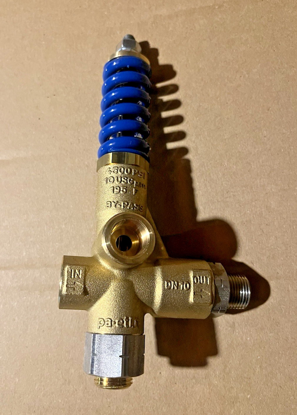 4KHP Pressure Washer Bypass Unloader Valve 3/8” Inlet/outlet Ports 10gpm 4500psi