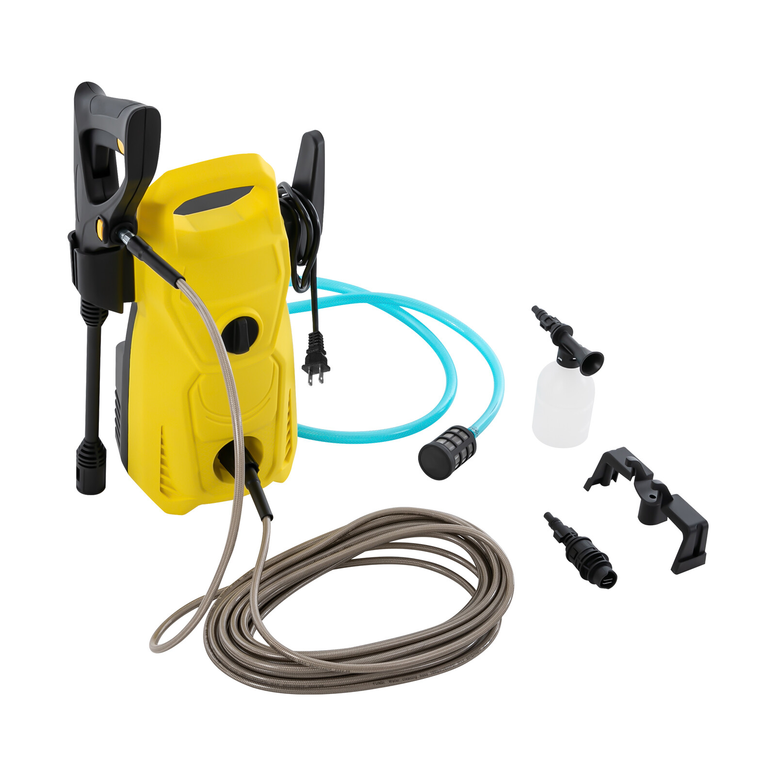 Yellow Black Electric Pressure Washer Portable Small DIY Patio Car Cleaner