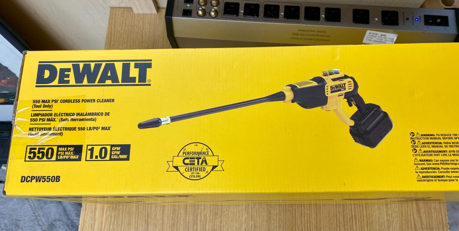 DEWALT DCPW550B 20V MAX Cordless Power Cleaner 550 PSI Brand New Tool Only