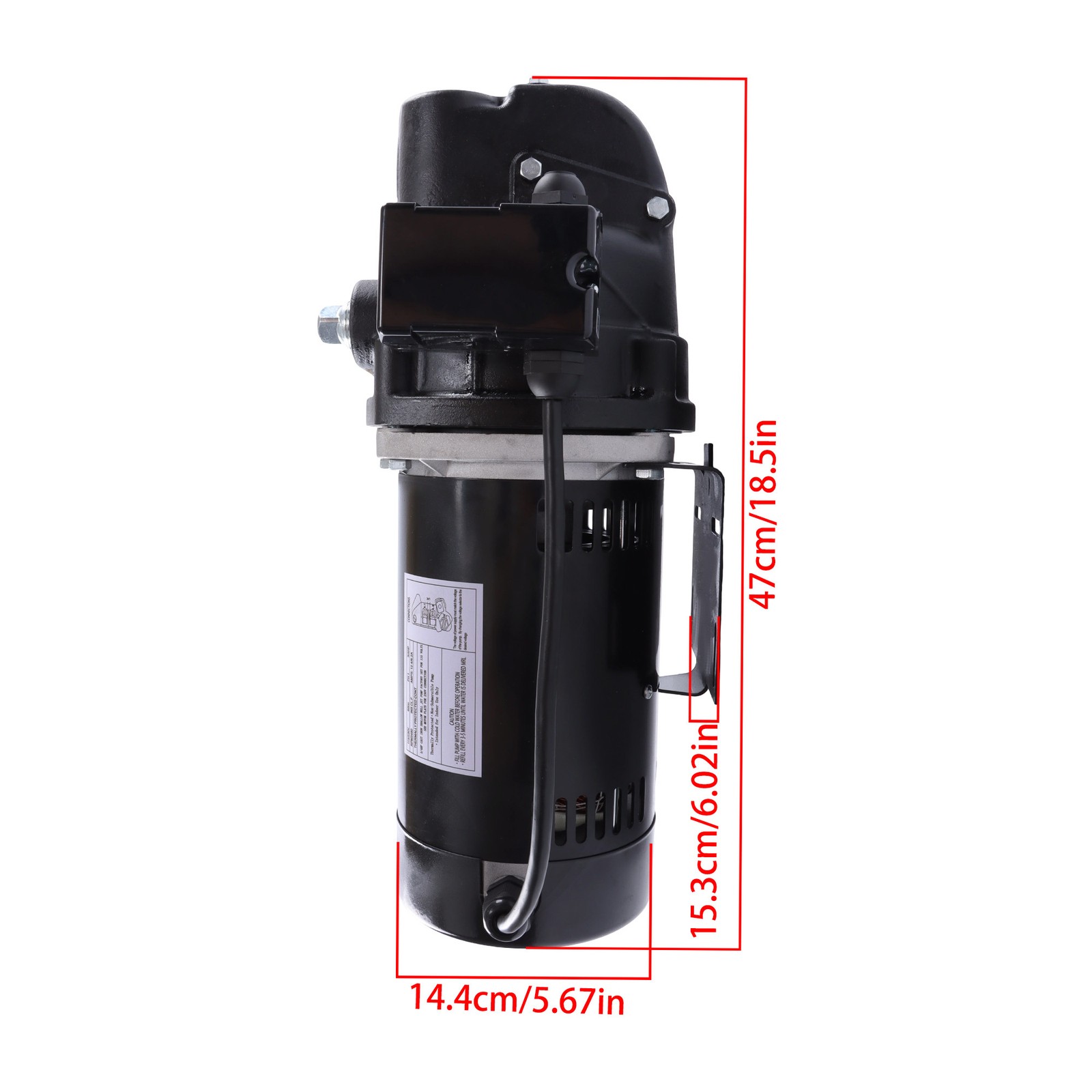 Cast Iron SWS75 3/4 HP Shallow Well Jet Pump Single Phase 510 GPH 115/230V