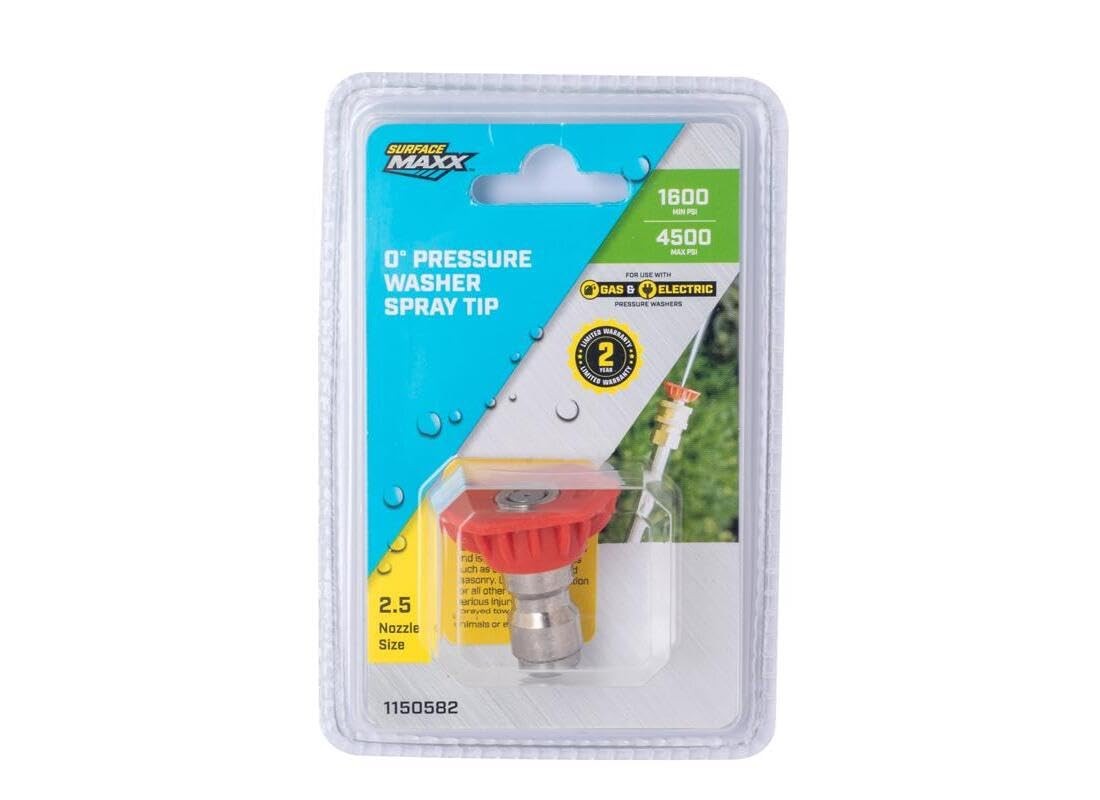 SurfaceMaxx 2.5 Orifice 0-degree Spray Nozzle 4500 psi