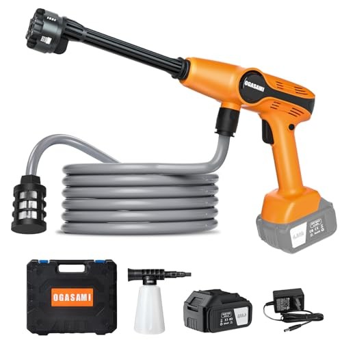 OGASAMI PORTABLE PRESSURE WASHER CORDLESS 1.85MPA PRESSURE WASHER D-021 – ORANGE
