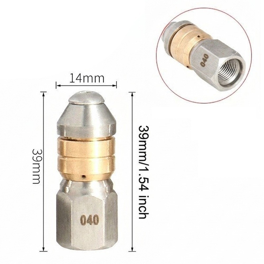Stainless Steel 2 in 1 Pressure Washer Nozzle Kit 1/8 Inch Standard Fit