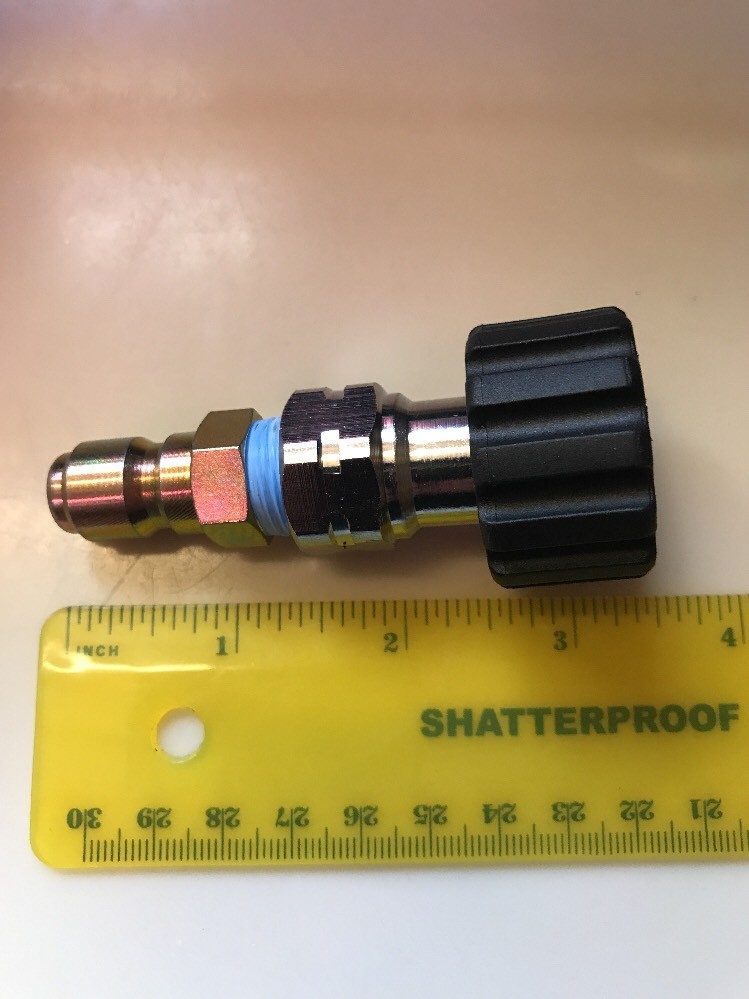 M22 Female 15mm Twist Connect x 3/8″ Plug Fits Sun Joe And AR Blue Clean