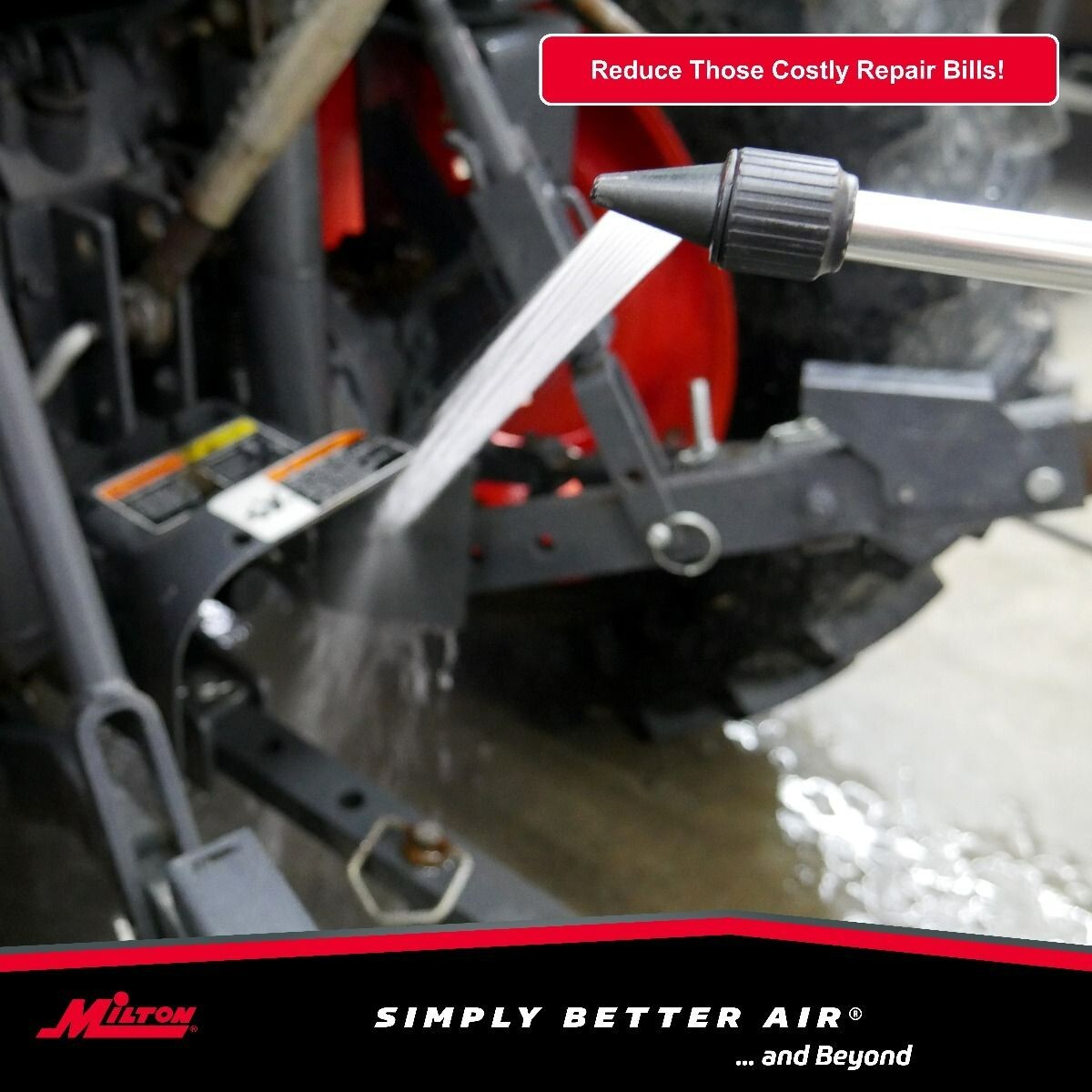 Milton® 2-in-1 High Volume Hydro and Air Power Cleaning Wand, Pressure Washer