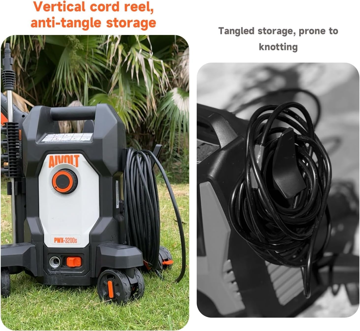 All-in-One Electric Pressure Washer 4800 PSI – 4 Quick-Connect Nozzles & Brushes