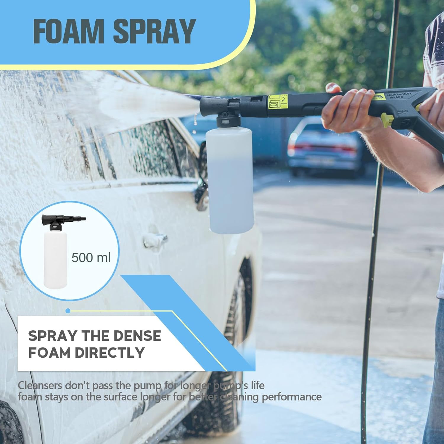 Electric Pressure Washer 1370 PSI 2.6 GPM with 25 FT Hose and 16.4 FT Power Cord