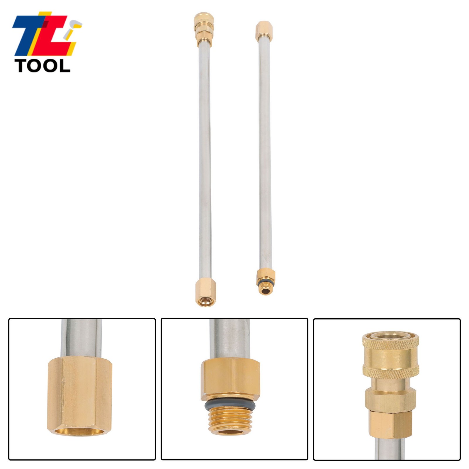 9 Pack 1/4″ Connect Pressure Washer Extension Wand Upgrade Power Washer Lance