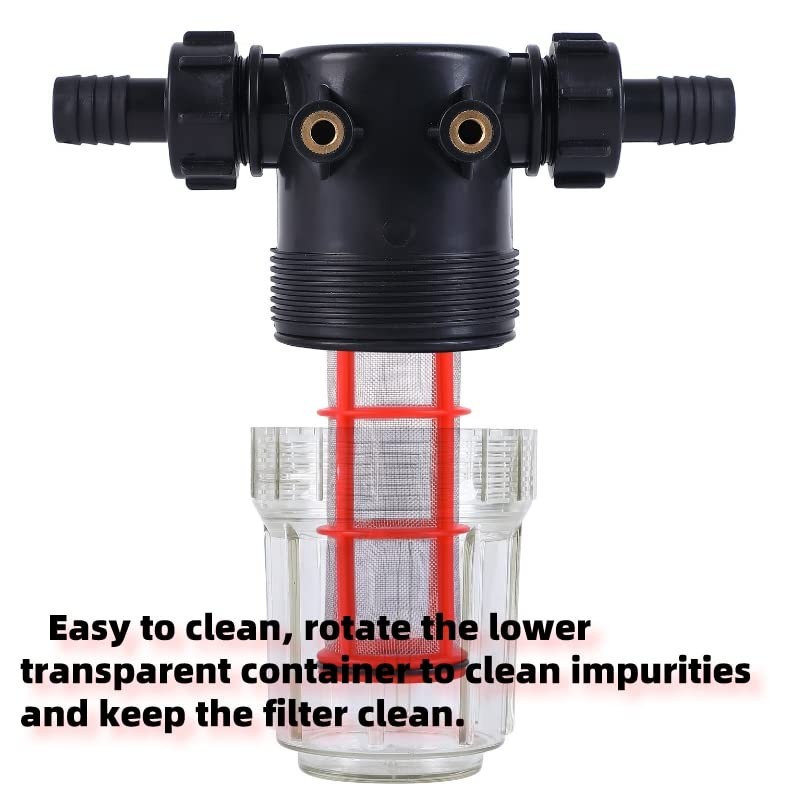 3/4”1/2”hose barb filter, sedimentation filter accessories for inlet water …