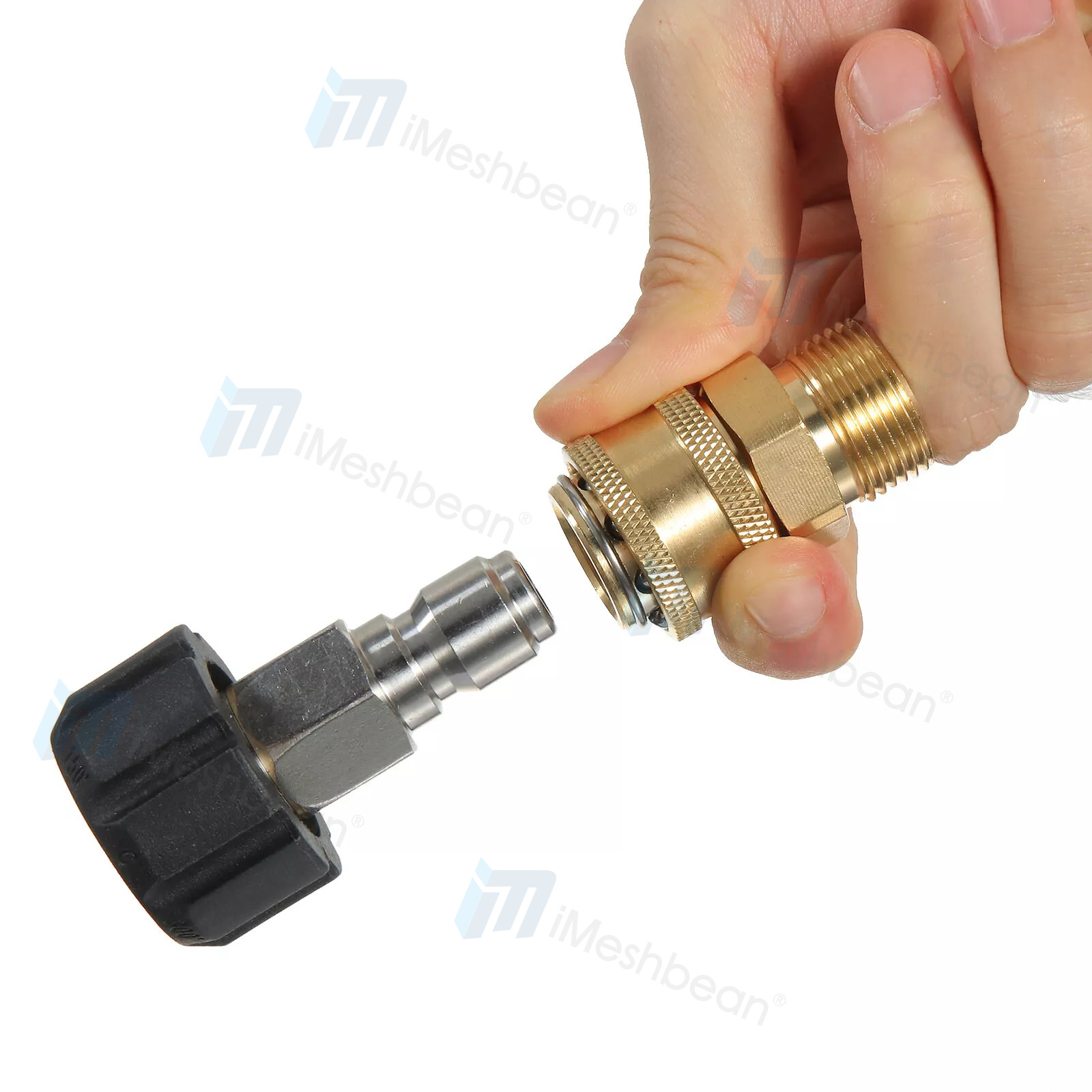 50 ft M22-14mm Pressure Washer Hose 5800psi with 3/8″ Couplers, Extension Hose