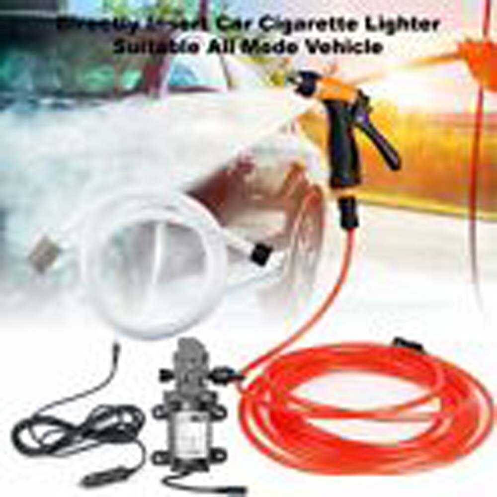 DC 12V 100W High Pressure Electric Car Washer Kit Hose Water Pump Spray Gun Auto
