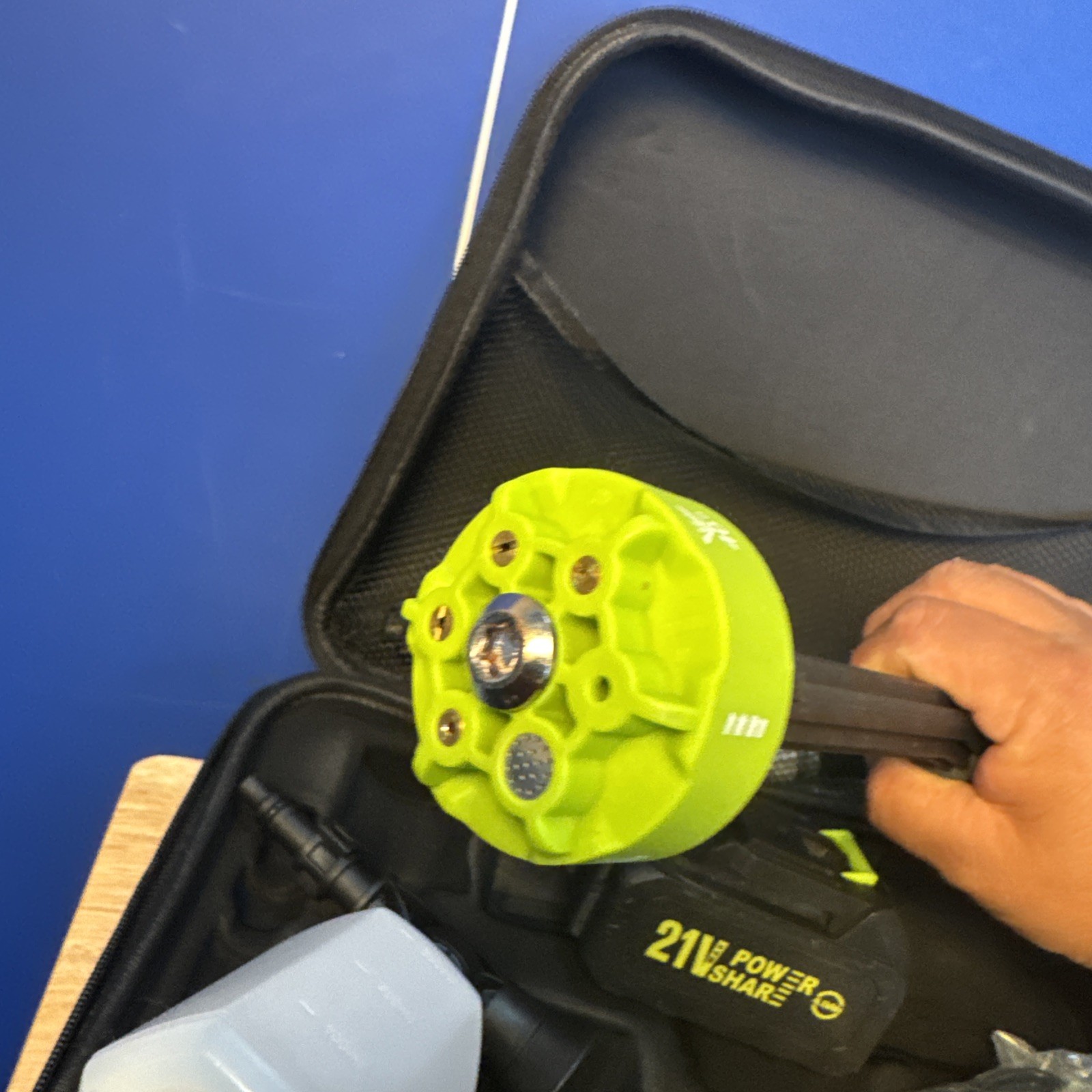 MIMYTH Cordless Compact Pressure Washer Kit Black Green with Hose Spray Gun