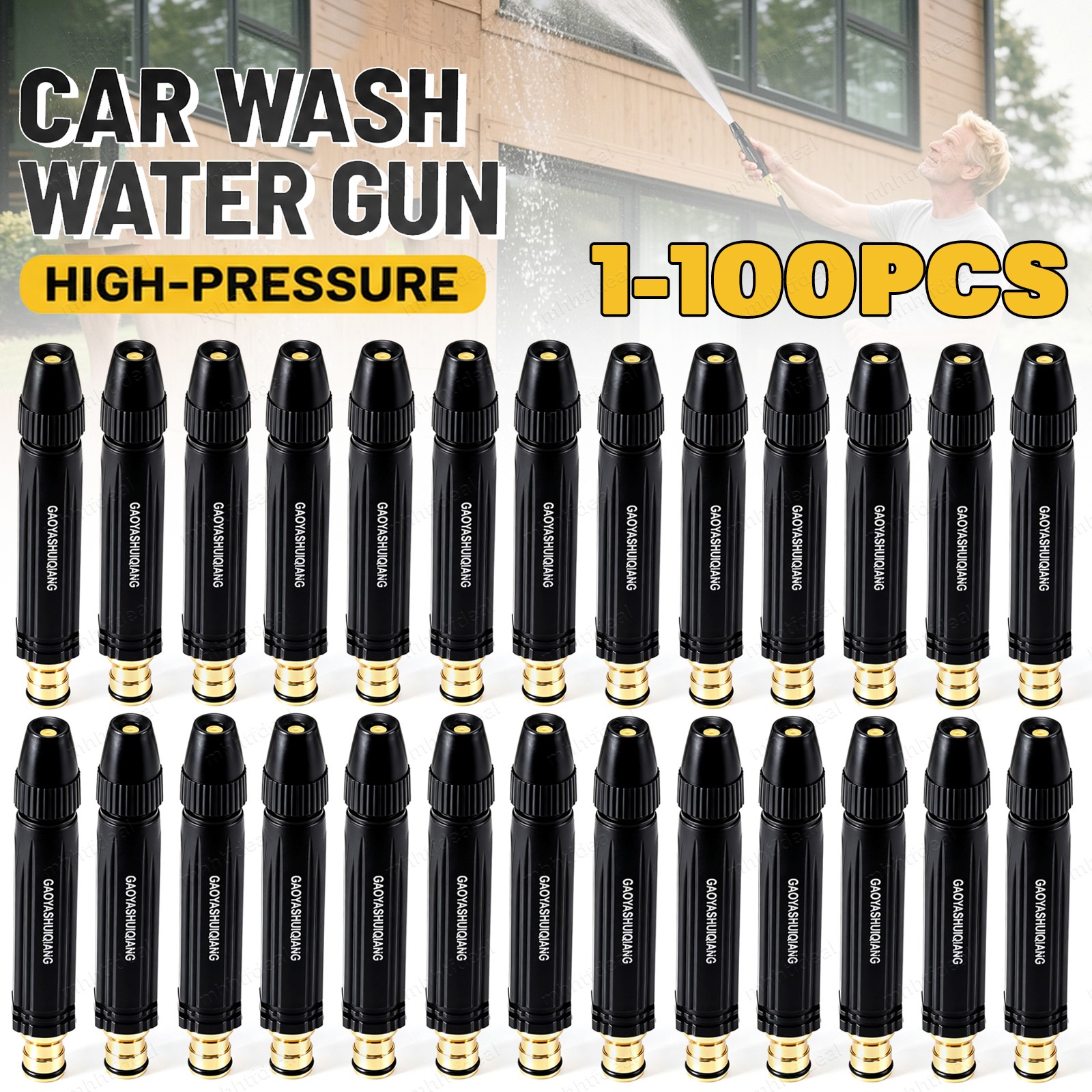 High Pressure Hose Nozzle Water Gun for Car Wash Garden Pressure Booster Lot