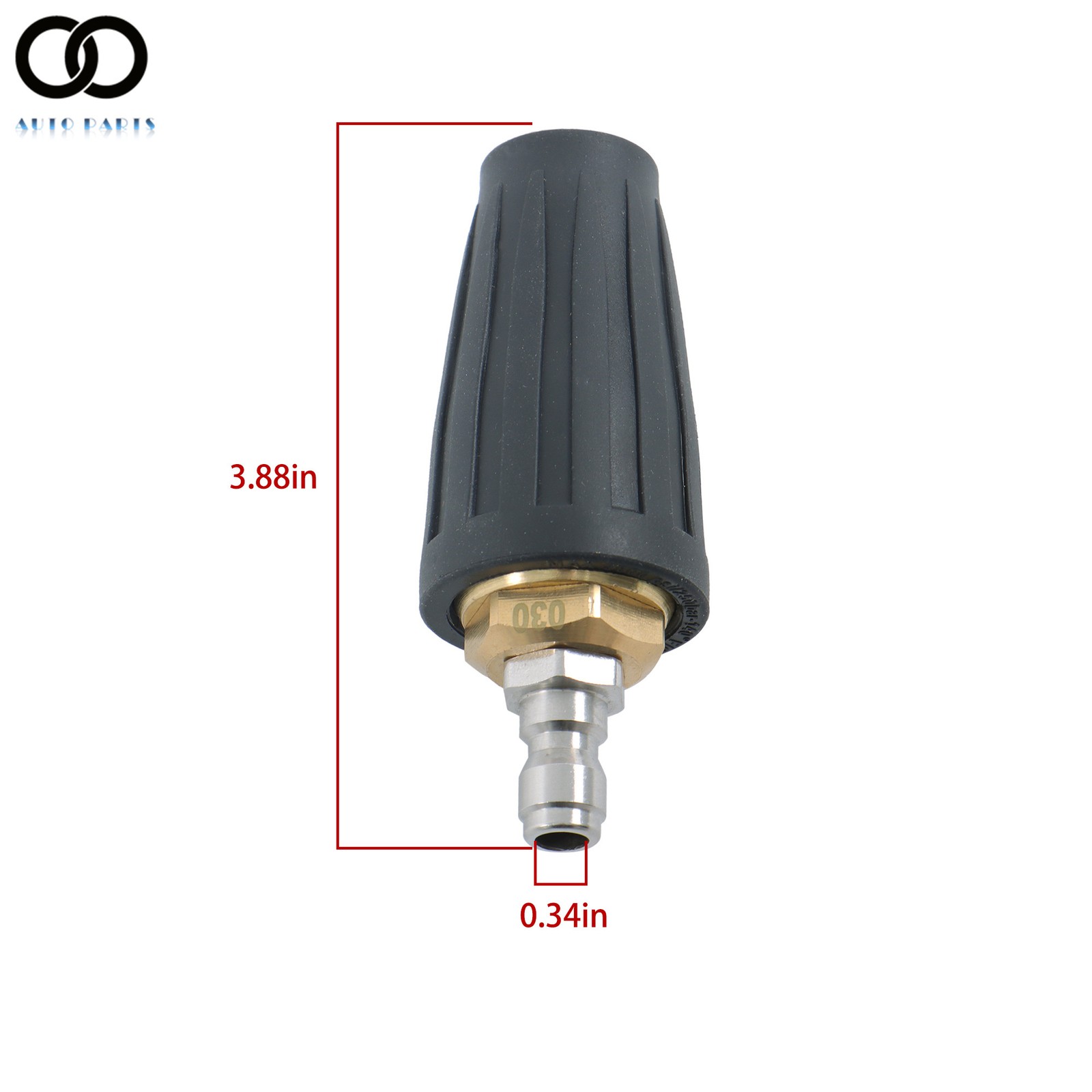 High Pressure 3600PSI Washer Rotating Turbo Nozzle Spray Tip 1/4″Quick Connector