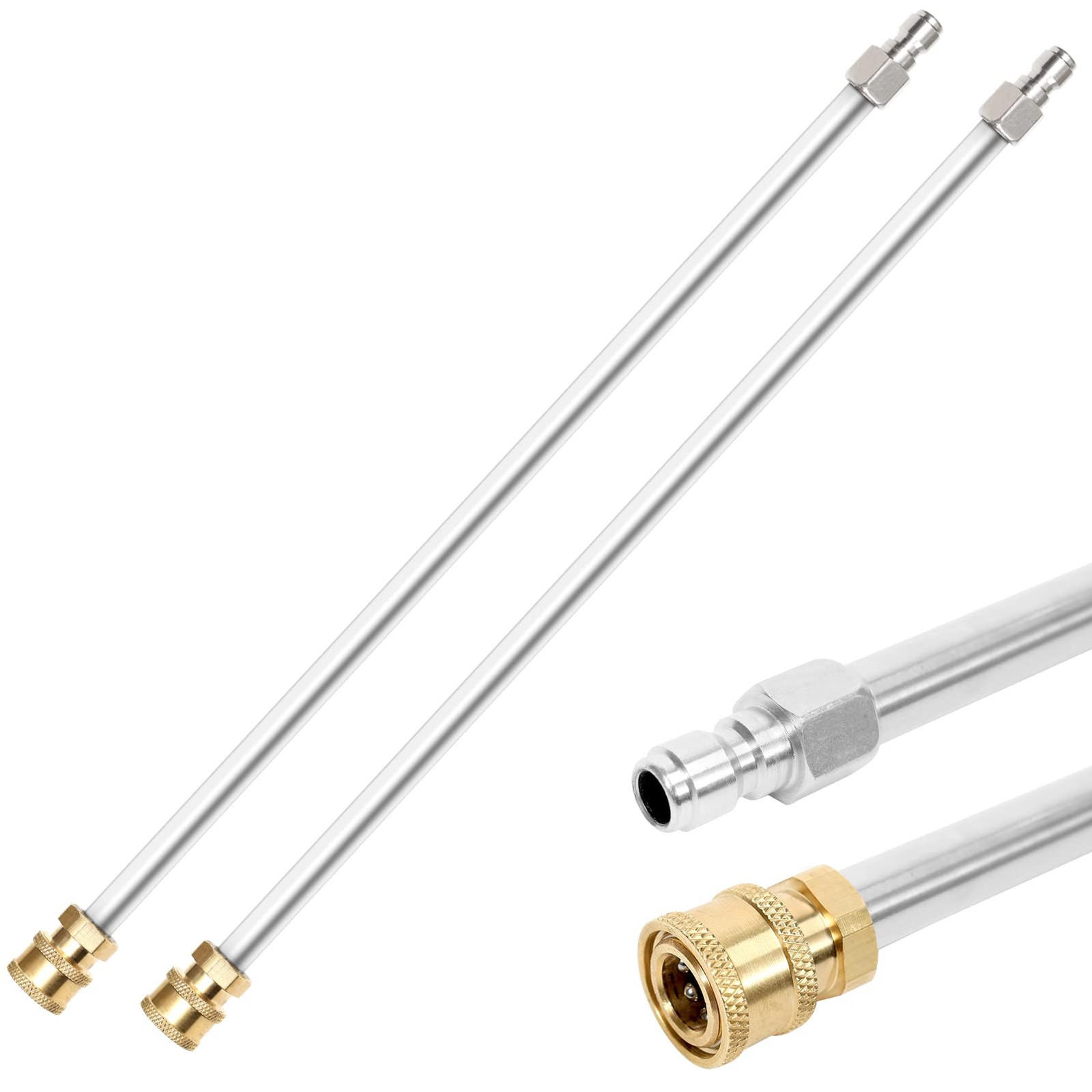 80 Inch Pressure Washer Wand Extension Stainless Steel Power Lance Spray with