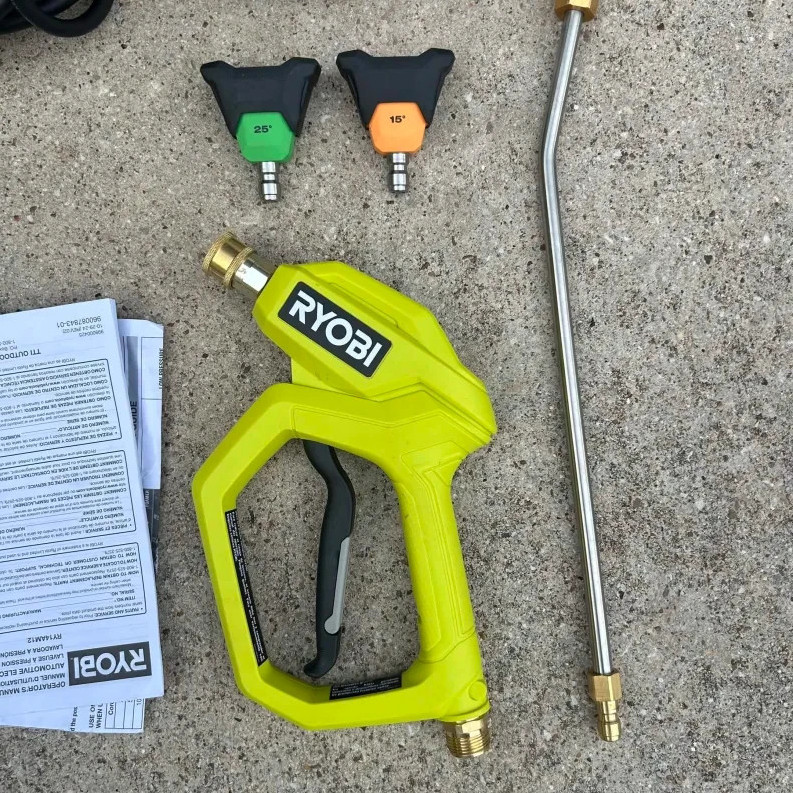 RYOBI 1200 PSI 1.8 GPM Cold Water Automotive Electric Pressure RY14AM12