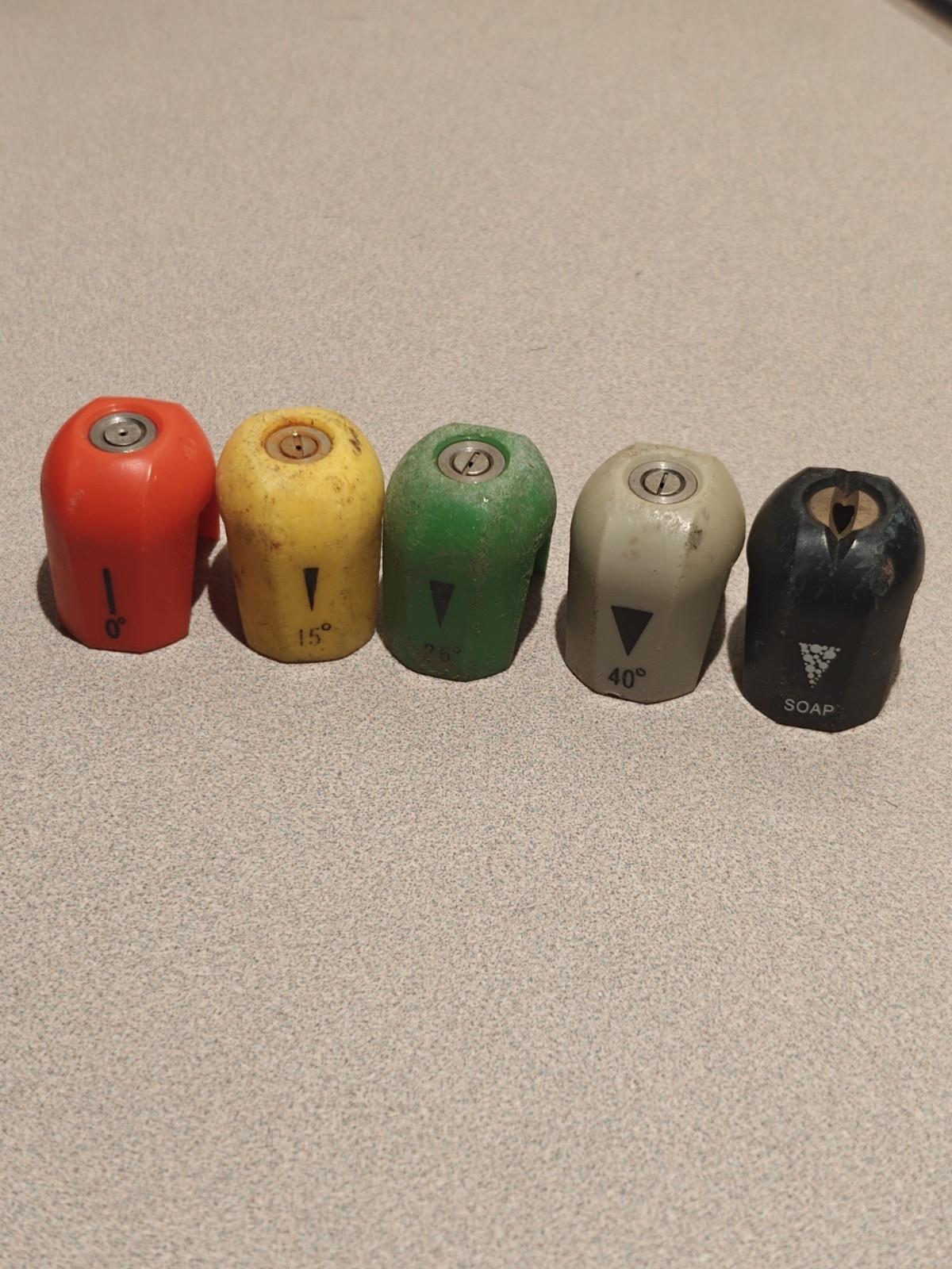 5 PC Original Quick Connect Spray Tips for Sun Joe SPX Series Nozzle Set Complet