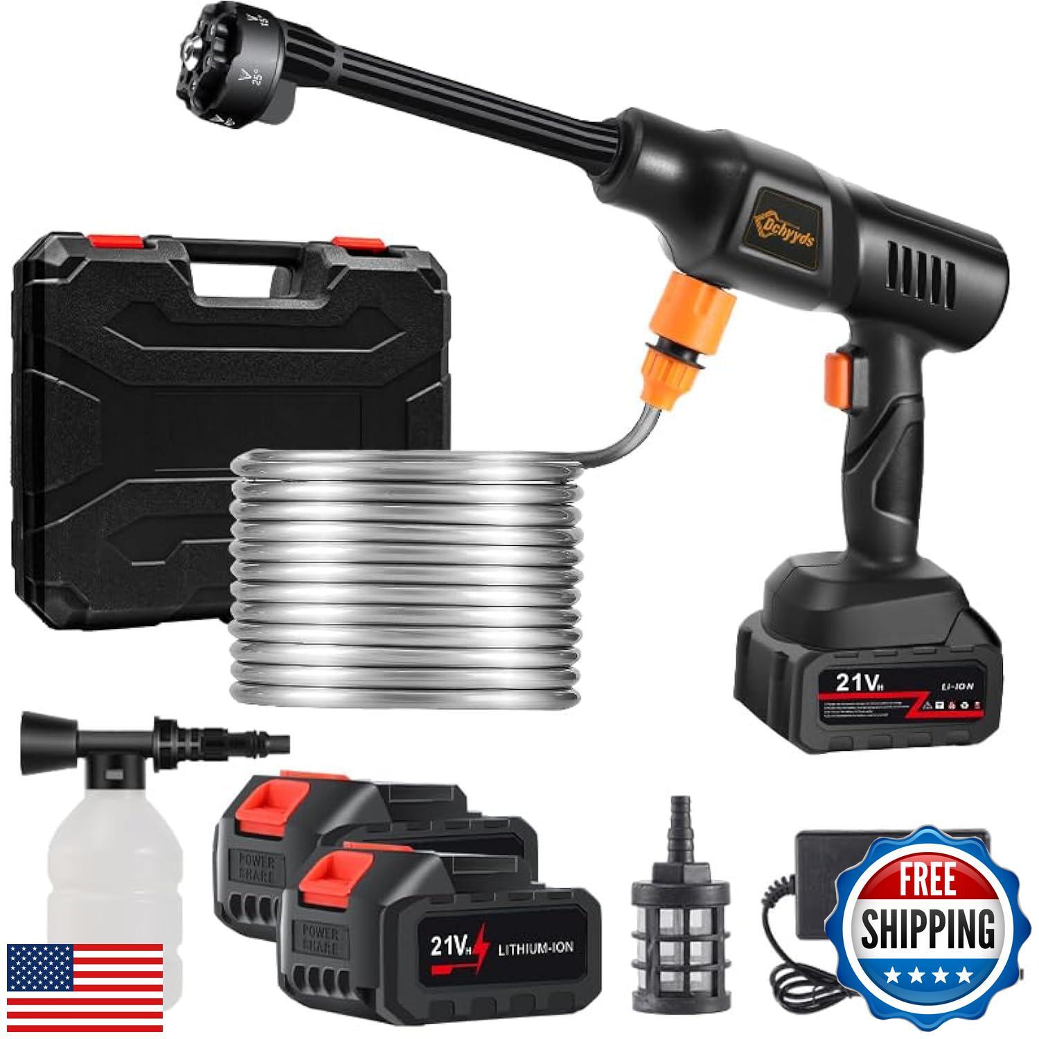 Portable Cordless Pressure Washer, 40000 mAh Battery Powered Pressure Washer