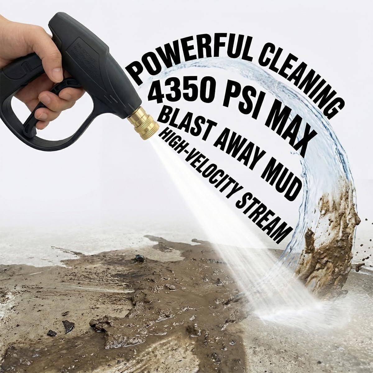High Pressure Washer Gun 4350 PSI Car Cleaning Sprayer 1/4 Quick Connect M22-14