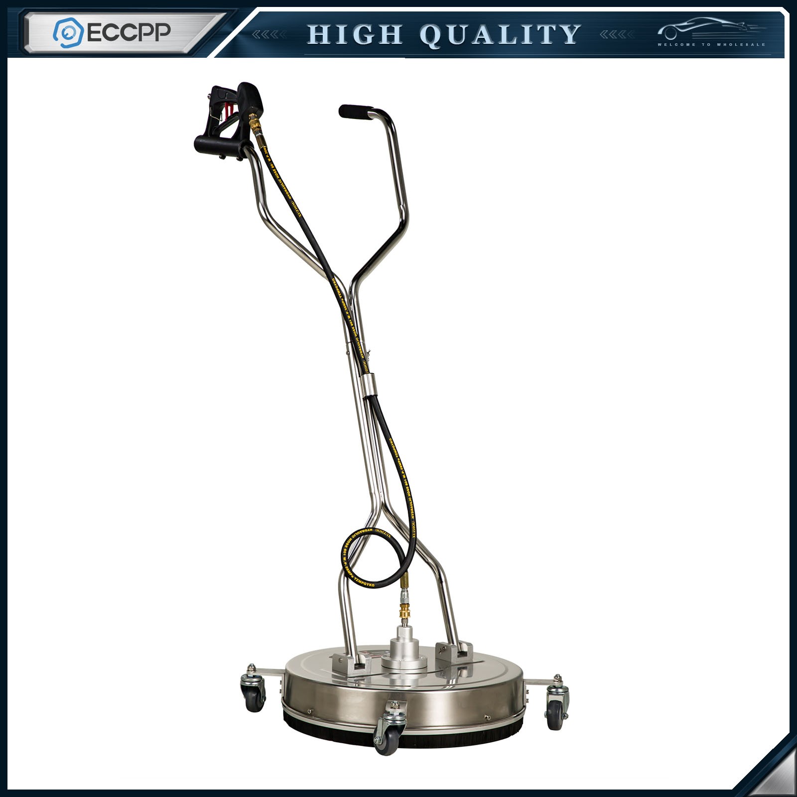 20″ Pressure Washer Surface Cleaner 4500PSI w/ Handles & Wheels Quick Connect