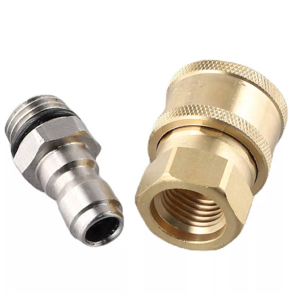 Pressure Washer Quick Release Connector Brass Tube Fitting 1/4 Male M22/14 US